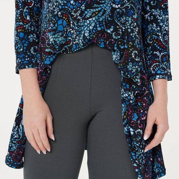 NWT WOMEN WITH CONTROL EVERYDAY WAIST ANKLE PANTS SMOKE (GRAY) PXS (PETITE XS) - Picture 3 of 7